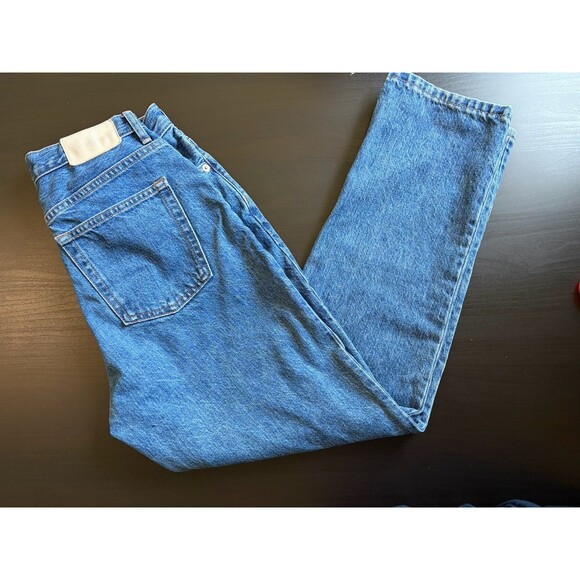 Everlane Denim - Everlane Cheeky Jeans 90s size 26 Crop High Rise Straight Leg Button Fly Denim